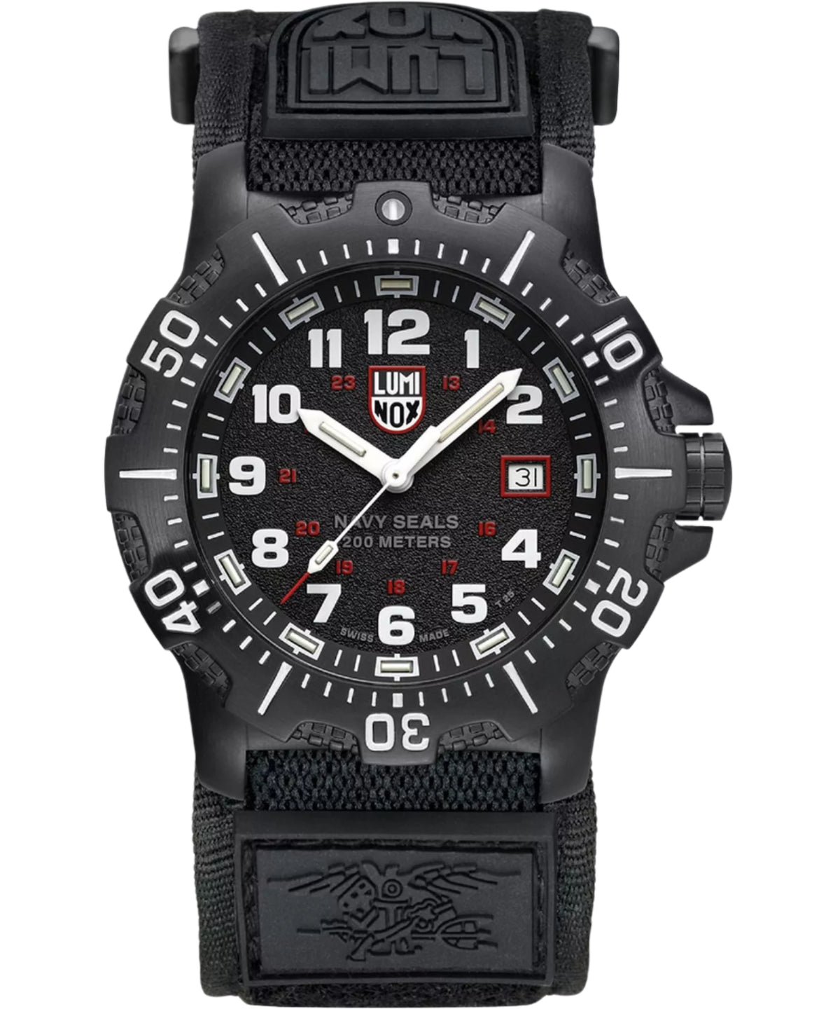Luminox Navy Seal Black Dial Rubber Band Watch XS.4231.SET
