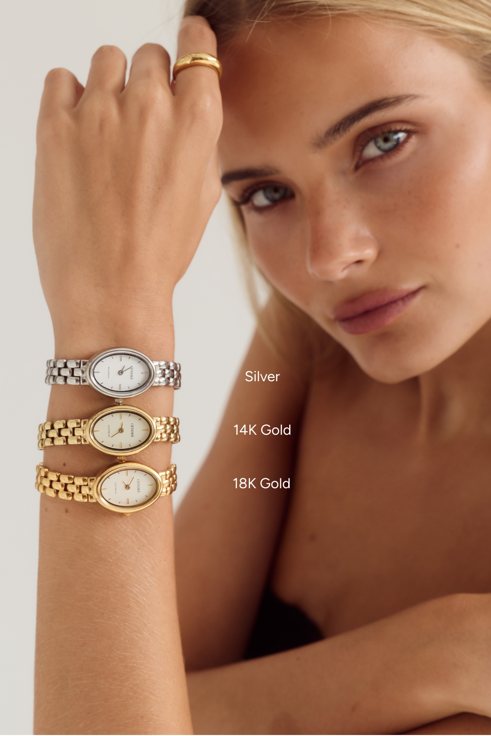 Cendré Phoebe Gold Dial 18K Gold Women's Watch — view 7