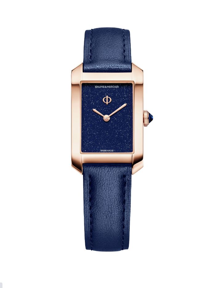 Baume & Mercier Hampton Pink Gold Titanium Quartz Watch M0A10674