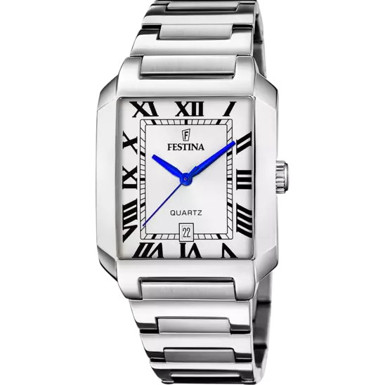 Festina Men's Classic Silver Dial Stainless Steel Timepiece F20677/1