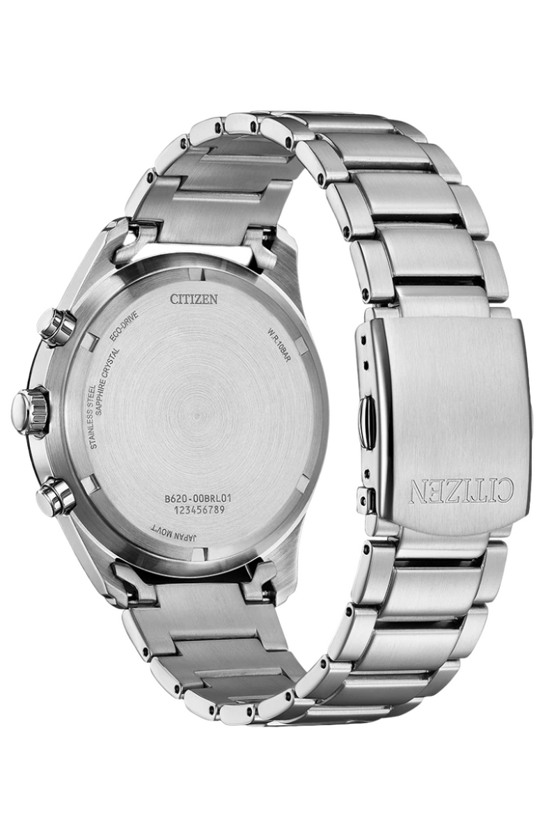 Citizen Eco-Drive Black Dial Stainless Steel Watch CA4674-58E