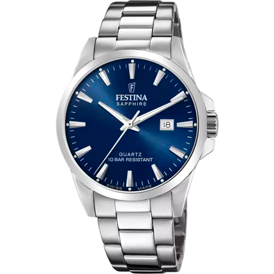Festina Blue Dial Stainless Steel Strap Men's Watch F20024/3