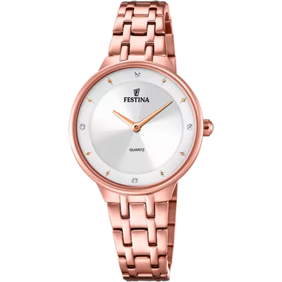 Elegant Festina Women's Watch with Silver Dial and Stainless Steel Strap - F20602/1
