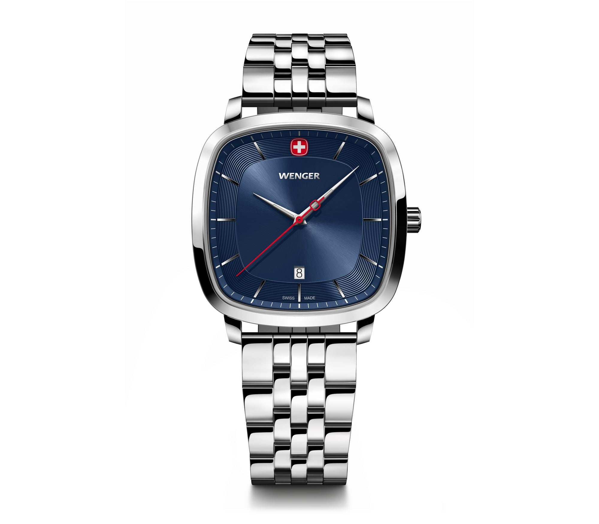 Wenger Vintage Classic 37mm Blue Dial Stainless Steel Watch 01.1921.103