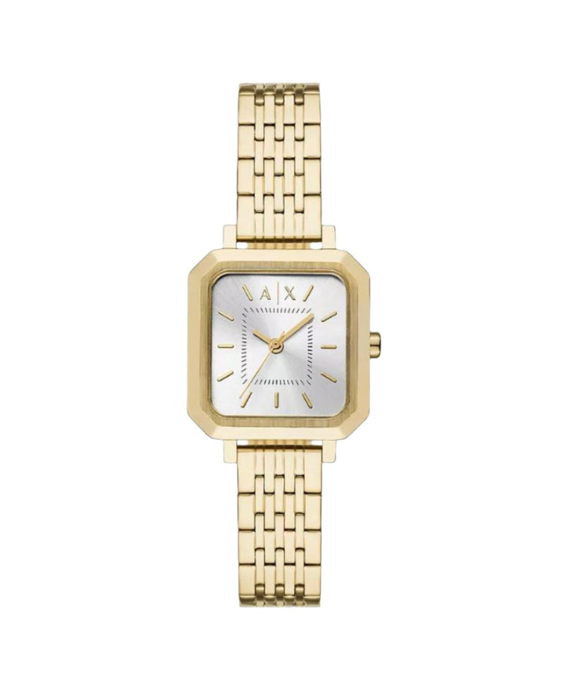 Armani Silver Dial Gold Tone Stainless Steel Watch AX5725