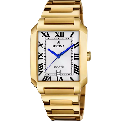 Elegant Festina Men's Watch with White Dial and Durable Stainless Steel Bracelet - F20678/1