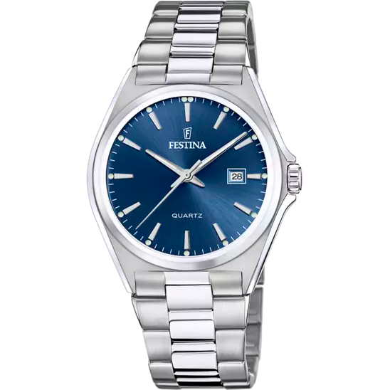 Elegant Steel-Strapped Blue Festina Watch F20552/3 - A Blend of Sophistication and Functionality