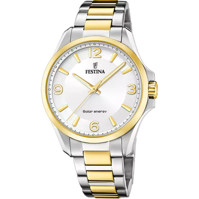 Festina Solar Energy Silver Stainless Steel 316L Men's Watch F20657/1