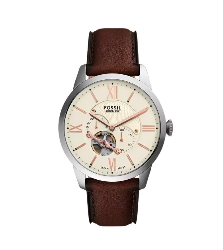 Fossil Townsman Multifunction Brown Leather Strap Watch ME3266