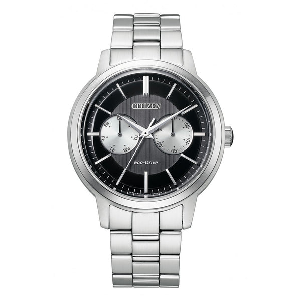 Citizen Eco-Drive Stainless Steel Black Dial Watch BU4030-91E