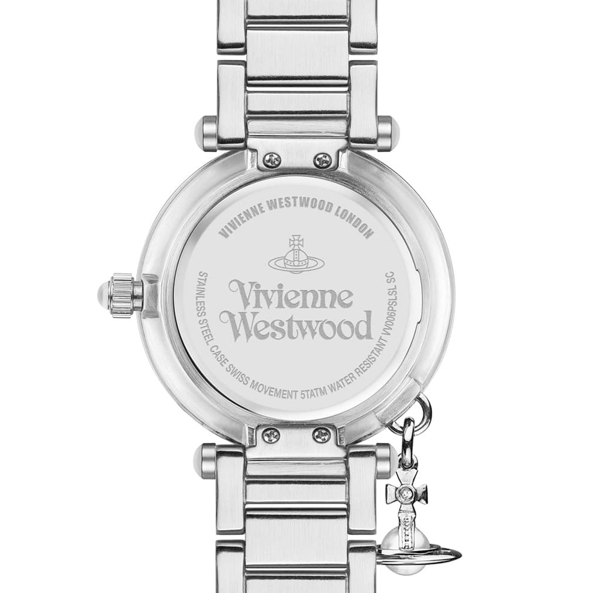 Vivienne Westwood Mother Orb Mother of Pearl Dial Stainless Steel Women's Watch VV006PSLSL