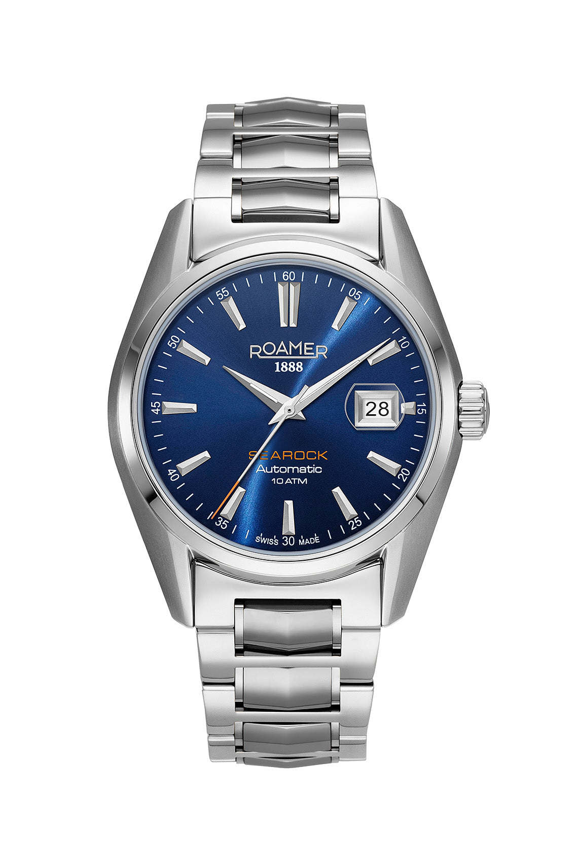Roamer Searock 42mm Automatic Blue Dial Stainless Steel Strap Watch
