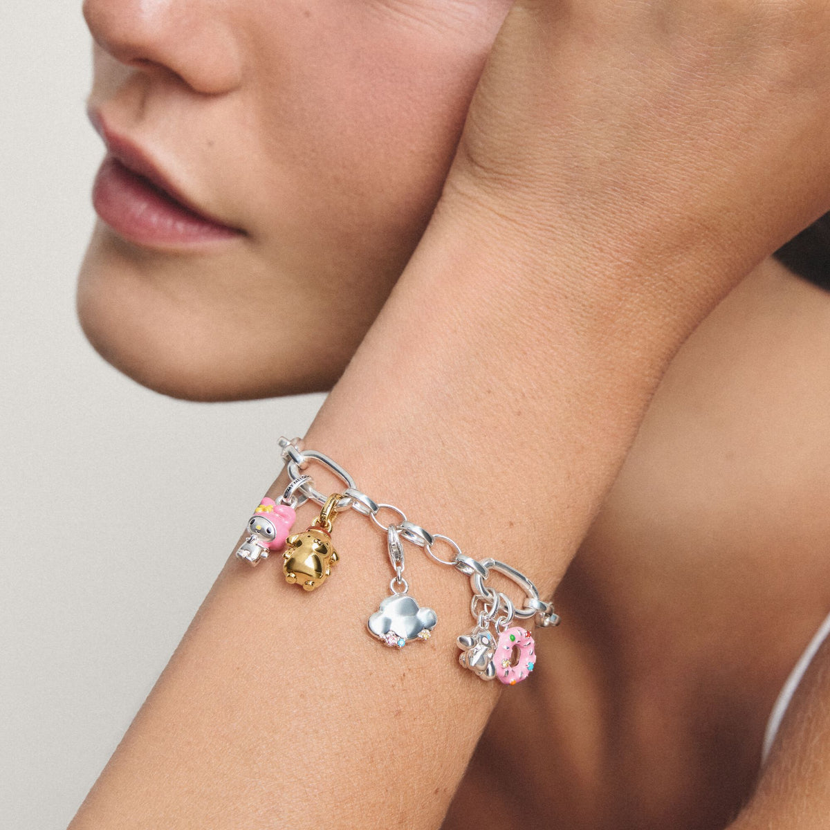 Thomas Sabo Silver-Plated Rain Cloud Charm with Colourful Stones CC2258M CC2258M view 4
