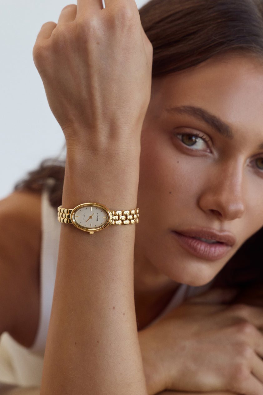 Cendré Phoebe Gold Dial 18K Gold Women's Watch — view 2