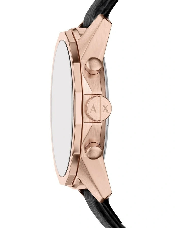 Armani Exchange Chronograph Black Rubber Band Watch AX1769