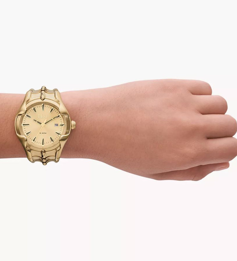 Diesel Vert Gold Stainless Steel Gold Dial Watch DZ2186