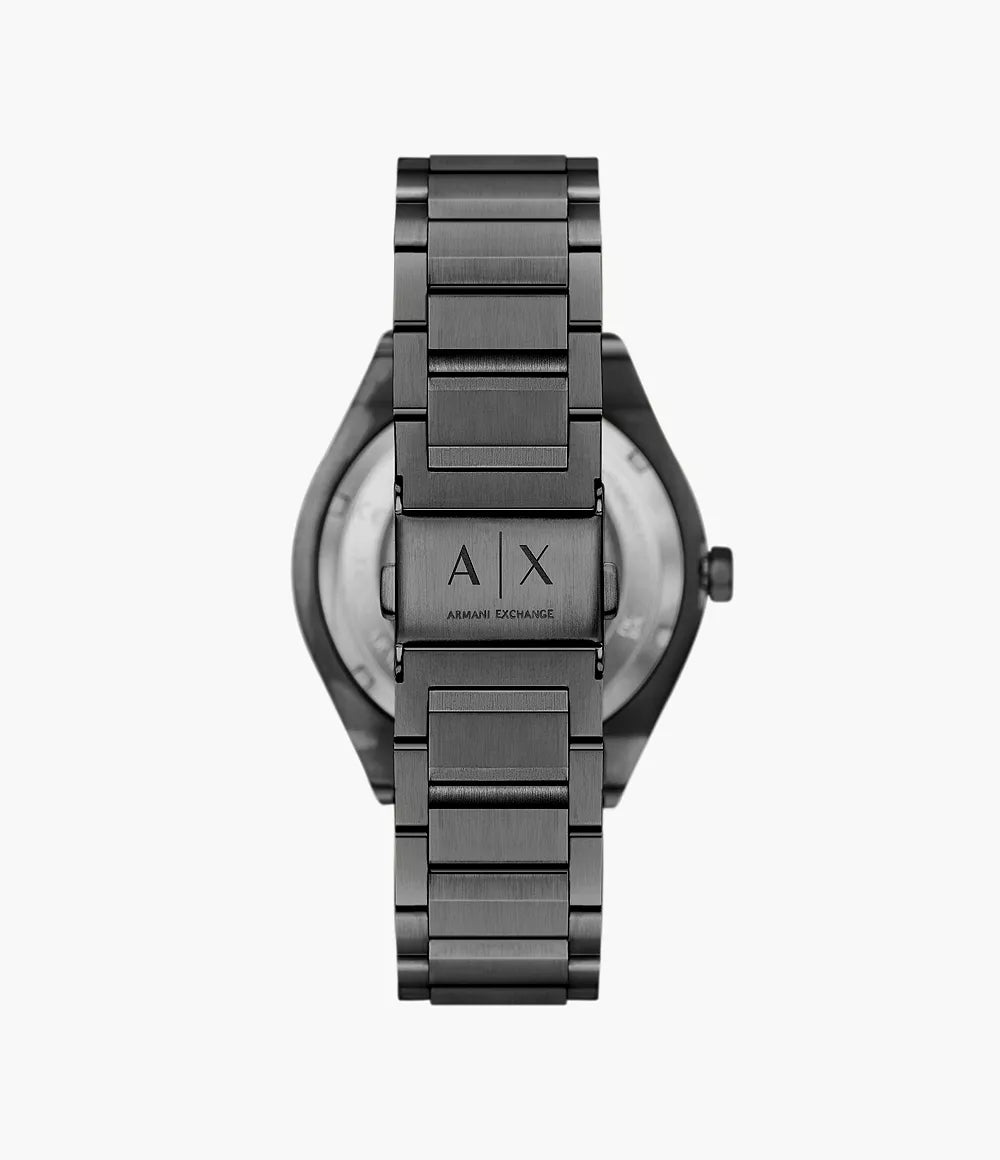 Armani Exchange  Sync Automatic Gunmetal Stainless Steel Watch AX4196
