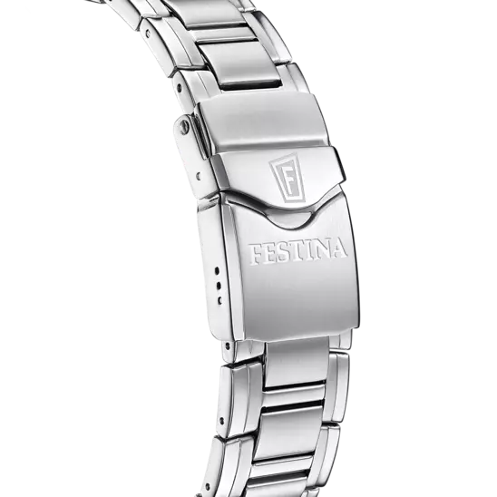 Festina Swiss Made Black Dial Stainless Steel Bracelet Men's Watch F20042/4