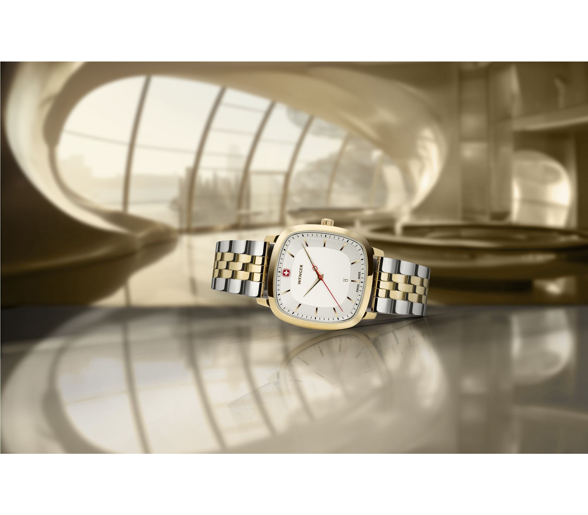 Wenger Vintage Classic 37mm White Dial Stainless Steel Watch 01.1921.104