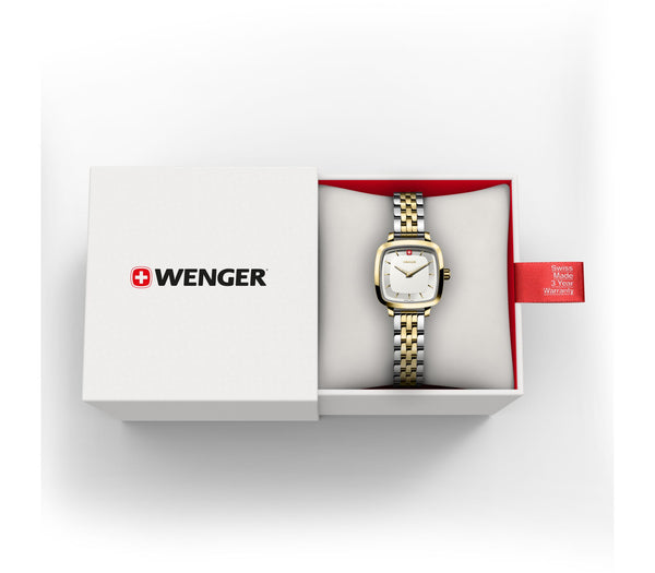 Wenger Vintage Classic 27mm White Dial Stainless Steel Watch 01.1911.105