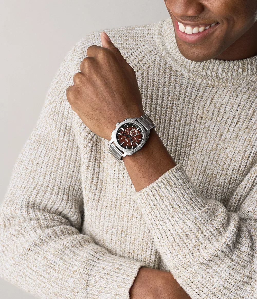 Fossil Machine Chronograph Stainless Steel Watch FS6144