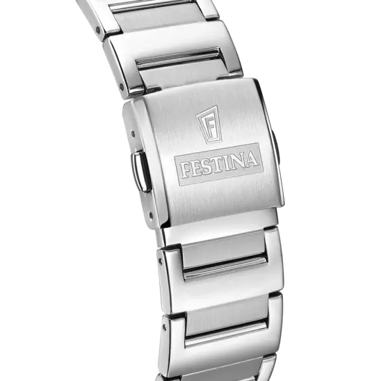 Festina Men's Classic Silver Dial Stainless Steel Timepiece F20677/1