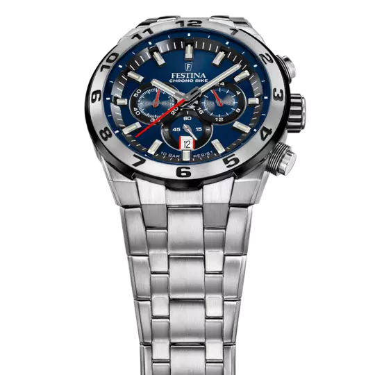 Festina Chrono Bike Blue Dial Stainless Steel Strap Men's Watch F20670/1