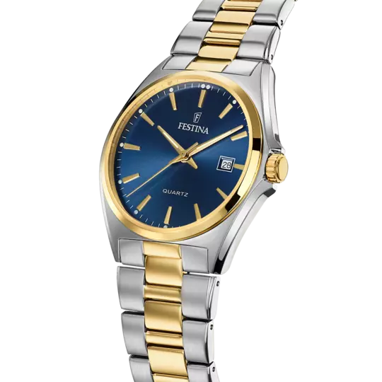 Festina Men's Elegance and Precision Timepiece with Steel Strap and Blue Dial F20554/4