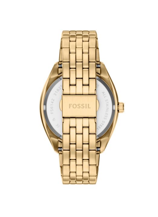 Fossil Campbell Three Hand Gold Stainless Steel Watch FS6142
