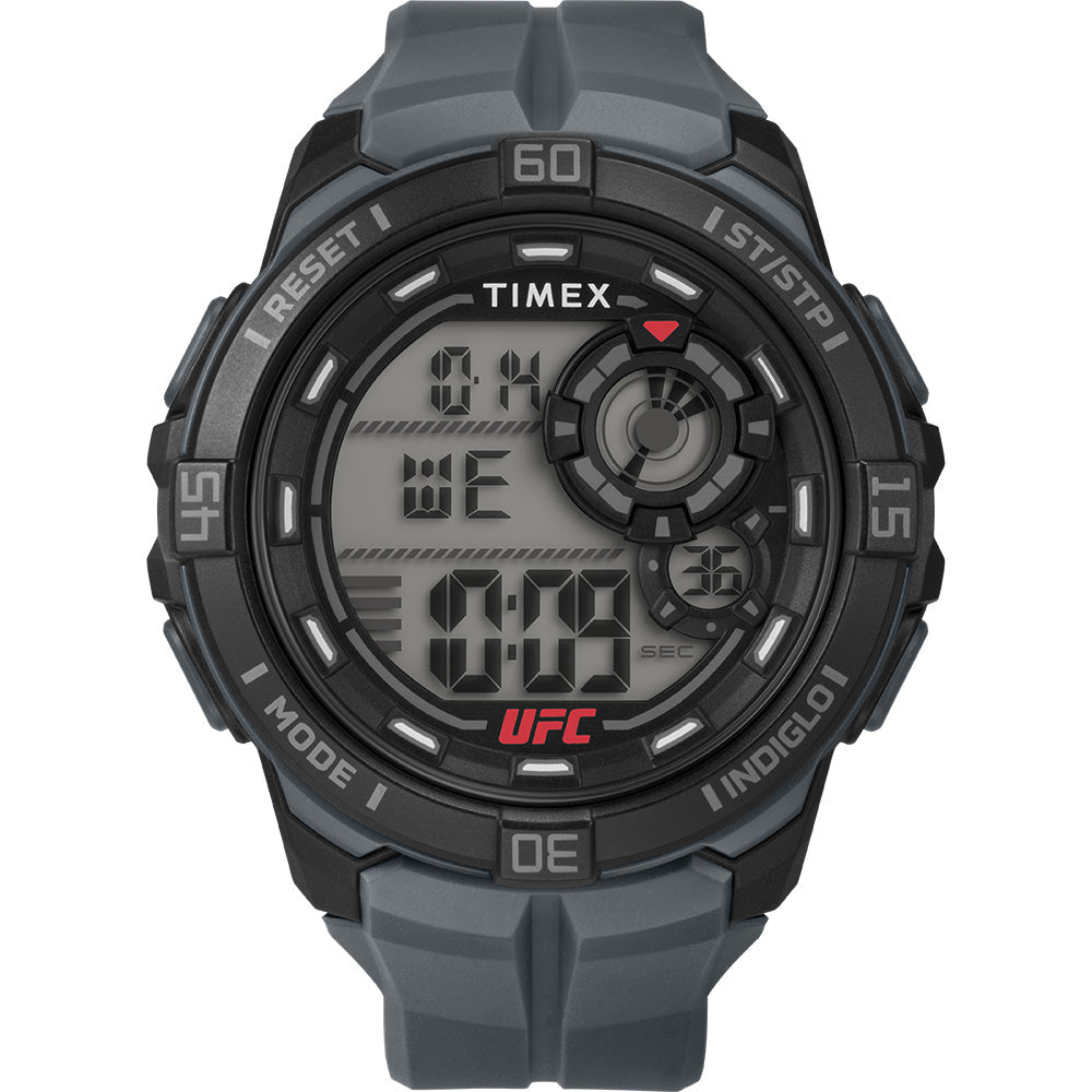 Timex UFC Rush 52mm PU Grey Strap Men's Watch TW5M59300
