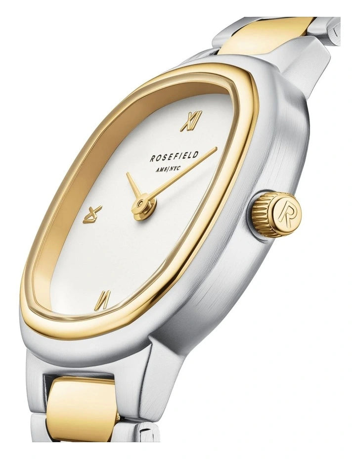 Rosefield Gaia Cream Dial Stainless Steel Watch ORCDSD-OR06