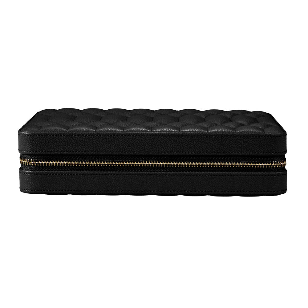 Wolf Lauren Large Zip Case in black recycled vegan leather — view 2