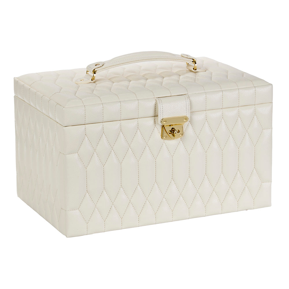 Wolf Lauren Large Jewellery Box in ivory recycled vegan leather — view 13