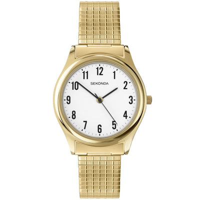 Sekonda Classic Gold Plated White Dial Watch SK3752