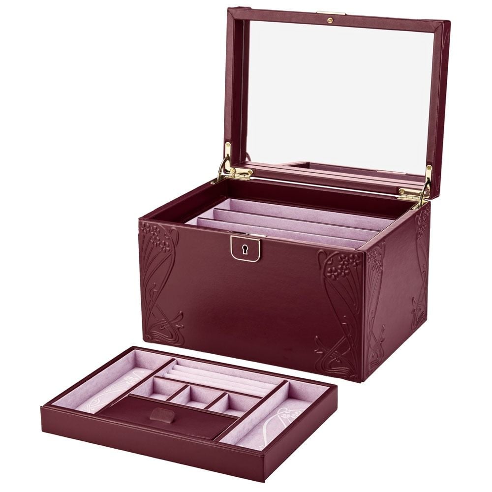 Wolf Liberty Large Jewellery Box Burgundy 381027