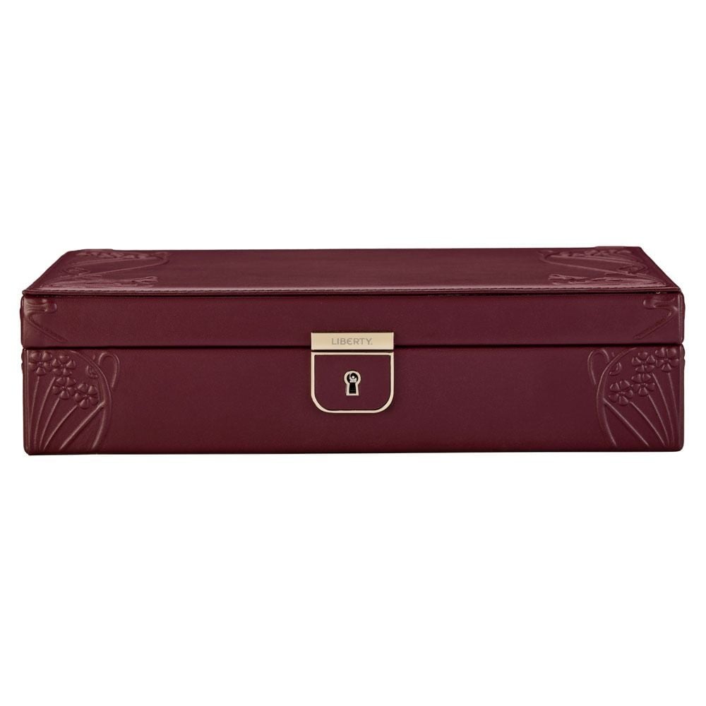 Wolf Liberty Medium Jewelry Box Burgundy 381127
