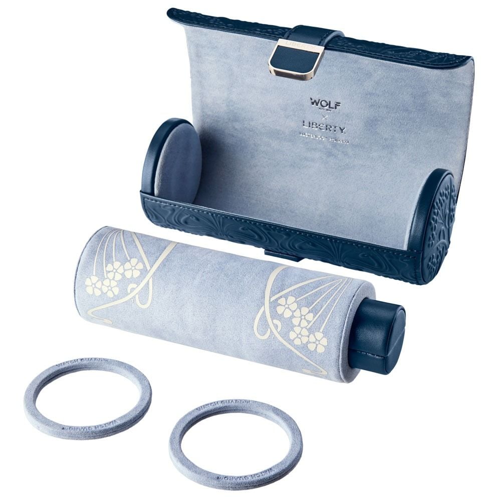 Wolf Liberty Triple Watch Roll Navy 381517