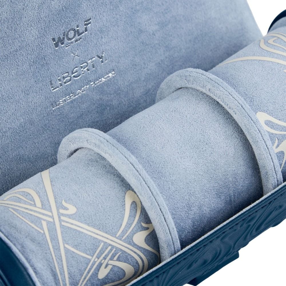 Wolf Liberty Triple Watch Roll Navy 381517