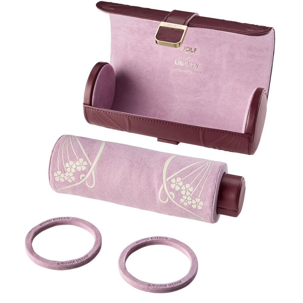 Wolf Liberty Triple Watch Roll Burgundy 381527