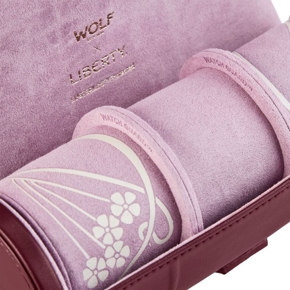 Wolf Liberty Triple Watch Roll Burgundy 381527