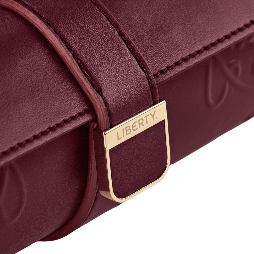Wolf Liberty Triple Watch Roll Burgundy 381527