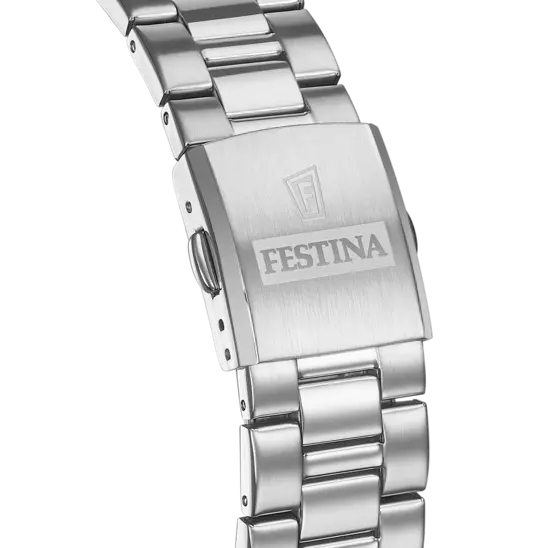 Elegant Steel-Strapped Blue Festina Watch F20552/3 - A Blend of Sophistication and Functionality
