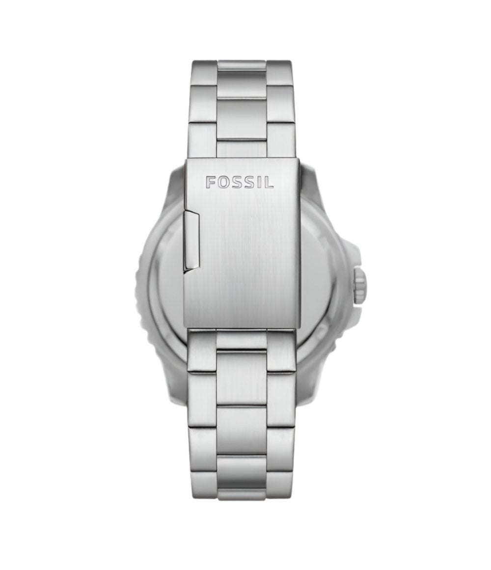 Fossil Blue GMT Stainless Steel Black Dial Watch FS6092