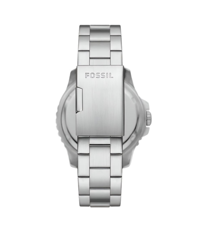 Fossil Blue GMT Stainless Steel Black Dial Watch FS6092