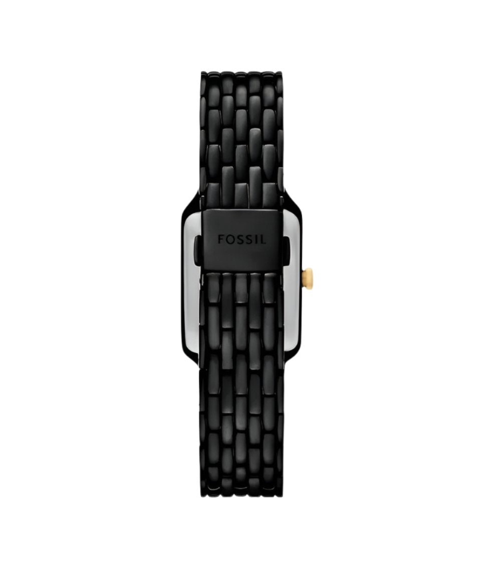 Fossil Raquel Black Stainless Steel Black Dial Watch ES5385