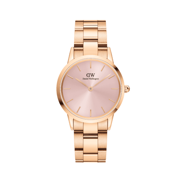 Daniel Wellington Iconic Link 28mm Light Pink Dial Watch