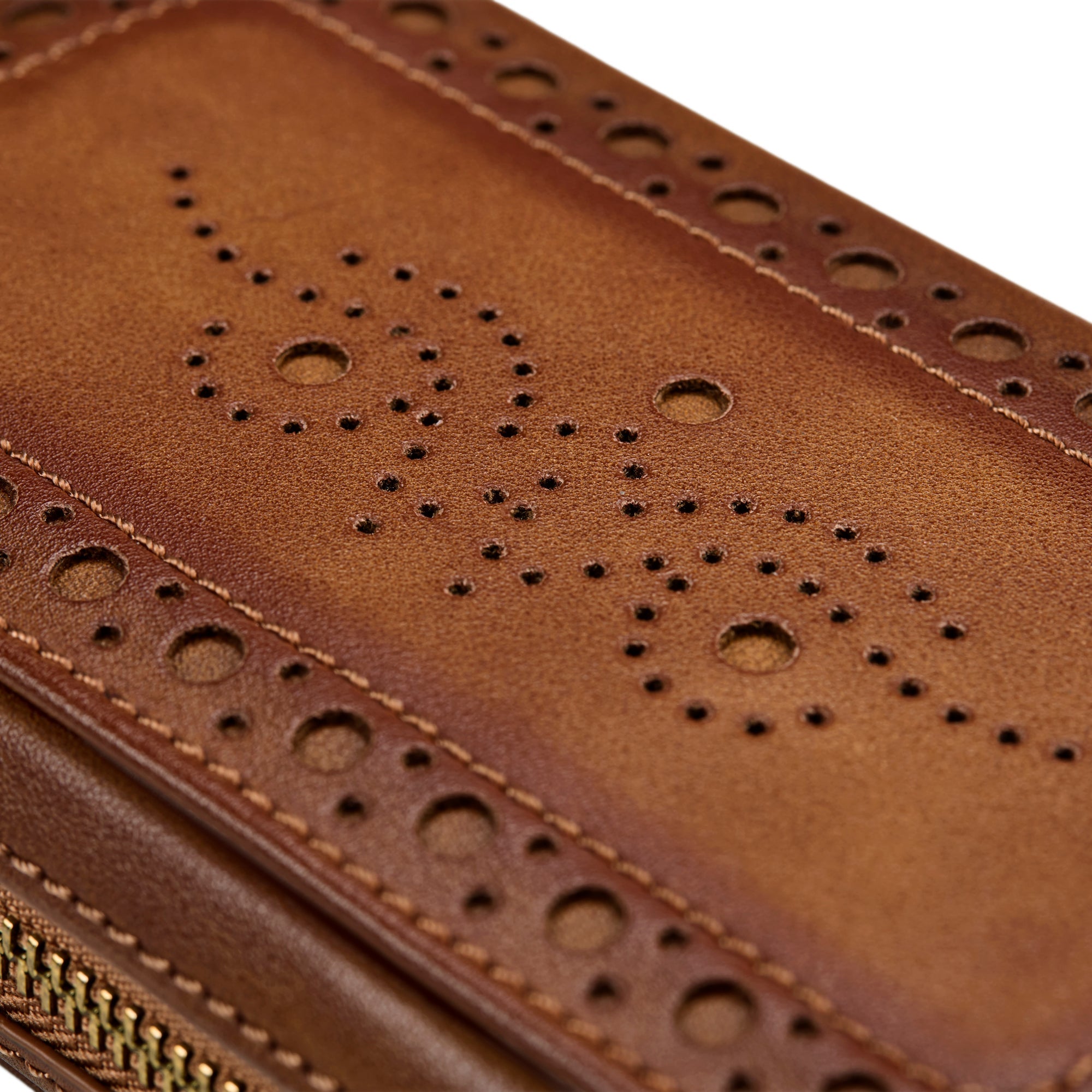WOLF Brogue Double Watch Zip Pouch