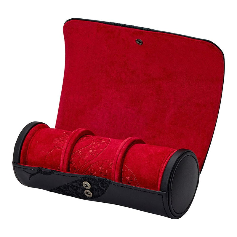 Wolf Year of the Snake Black Triple Watch Roll 493802