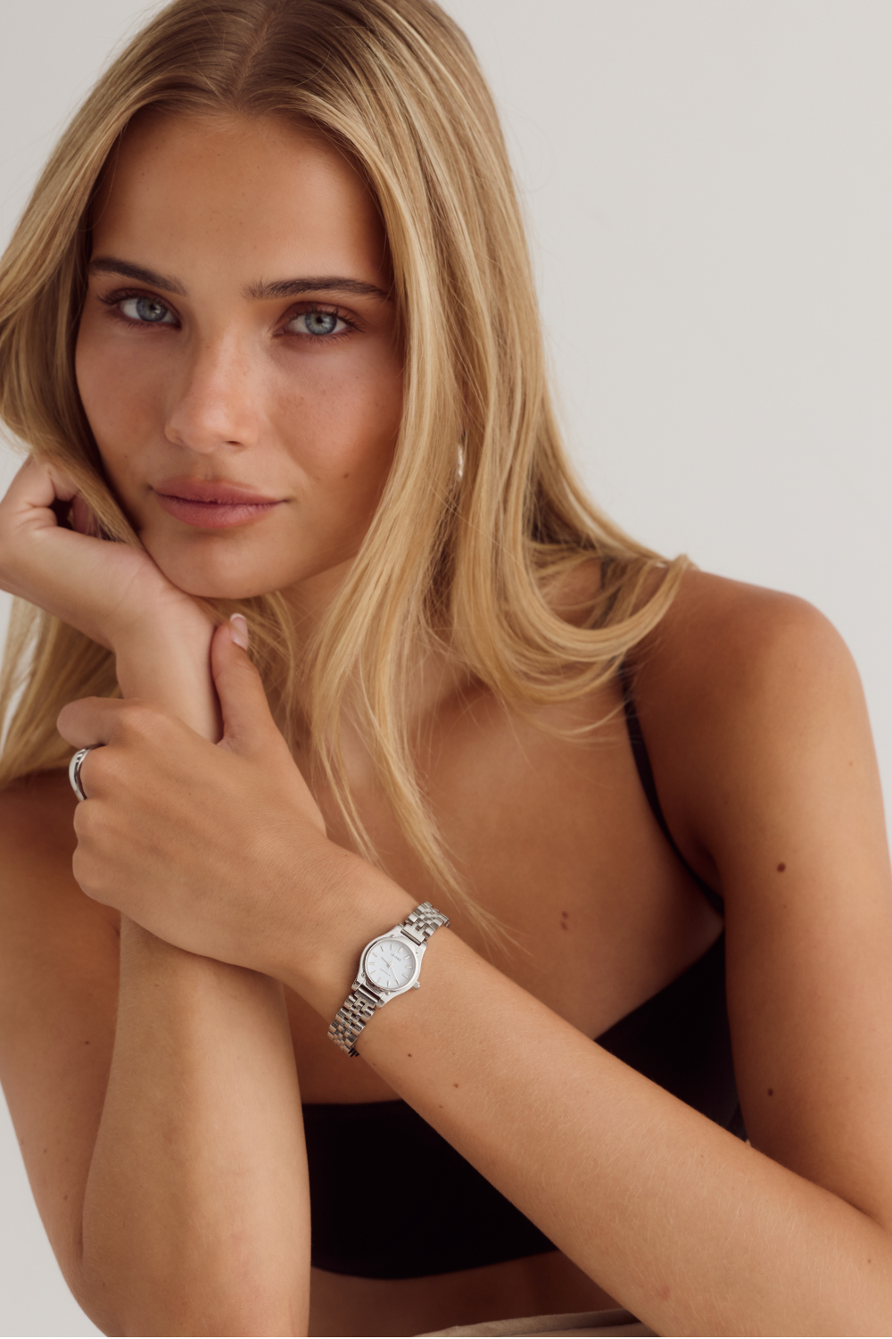 Cendré Isobel White Dial Silver Women's Watch — front