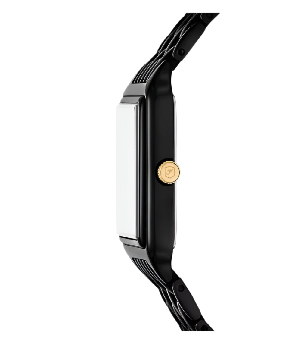 Fossil Raquel Black Stainless Steel Black Dial Watch ES5385